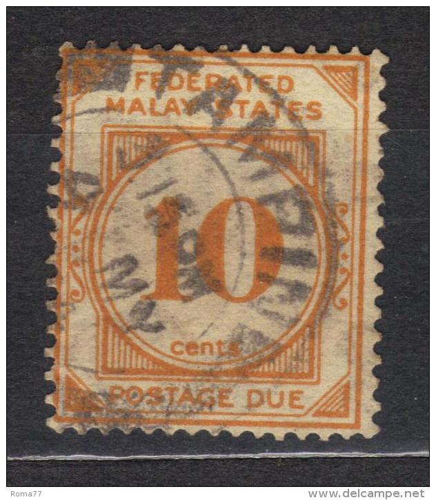 SS3599 - MALESIA 1925 , Tasse Il N. 5 Usato - Federated Malay States