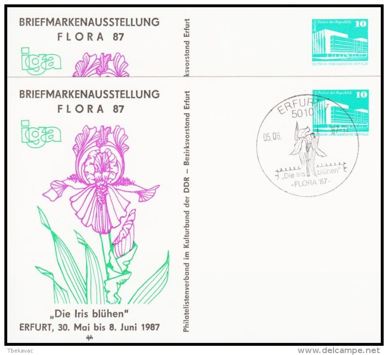 Germany GDR 1987, Postal Stationery - Cartoline - Usati