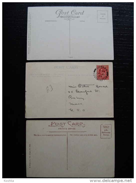 SALISBURY - 3 Cards - Poultry Cross + High Street Gate Matron's College + Close Gate 1907   - Lot 224 - Salisbury