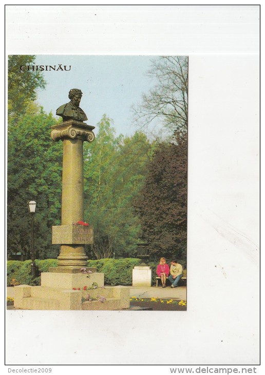 ZS38142 Monumentul Lui A S Pushkin  Chisinau     2 Scans - Moldavië