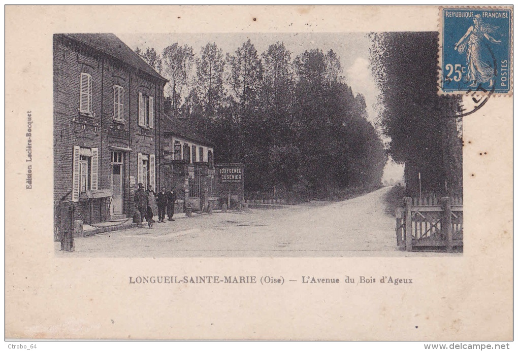 CPA LONGUEIL-SAINTE-MARIE 60 - L'avenue Du Bois D'Ageux - Longueil Annel