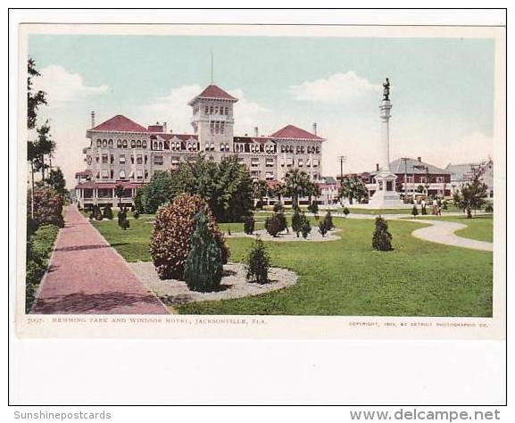 Florida Jacksonville Hemming Park And Windsor Hotel - Jacksonville