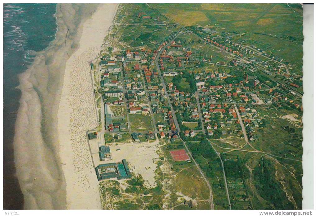 2946 WANGEROOGE, Luftaufnahme Strand & Ort - Wangerooge