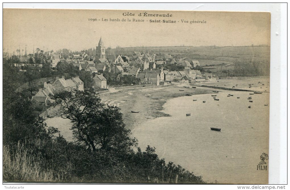 CPA 35 LES BORDS DE LA RANCE SAINT SULIAC VUE GÉNÉRALE - Saint-Suliac