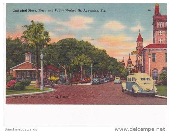 Florida St Augustine Cathedral Place Plaza &amp; Public Market - St Augustine