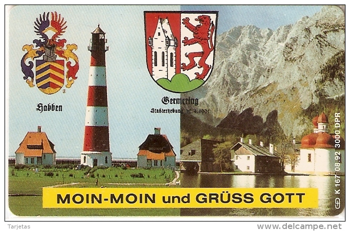 TARJETA DE ALEMANIA CON UN FARO-LIGHTHOUSE (NUEVA-MINT) - Fari