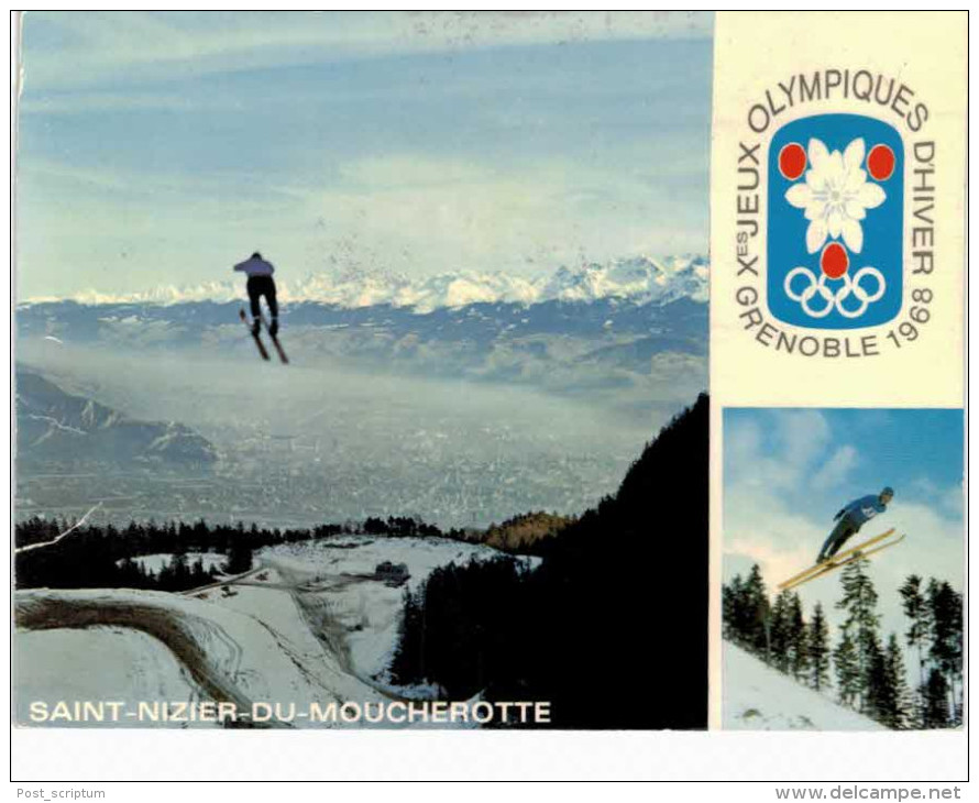 Thème - Jeux olympiques Grenoble Chamrousse 1968 - lot de 26 cartes (dont 3 doubles)
