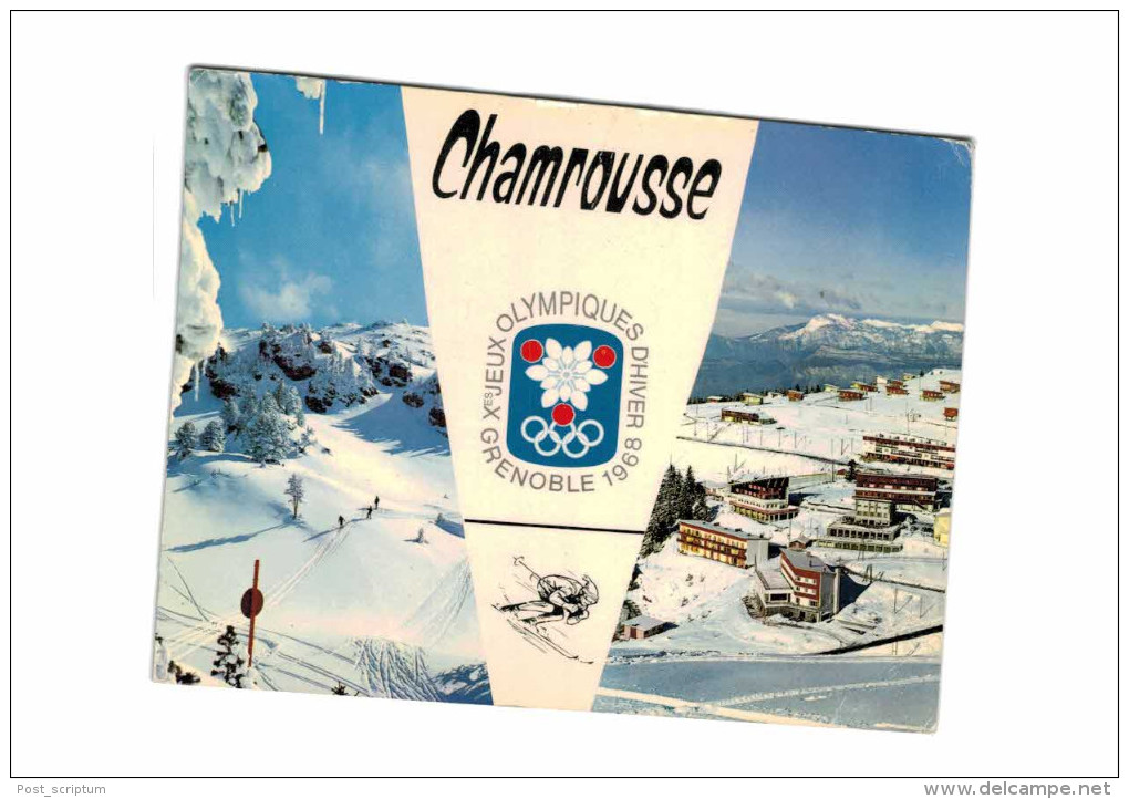 Thème - Jeux olympiques Grenoble Chamrousse 1968 - lot de 26 cartes (dont 3 doubles)