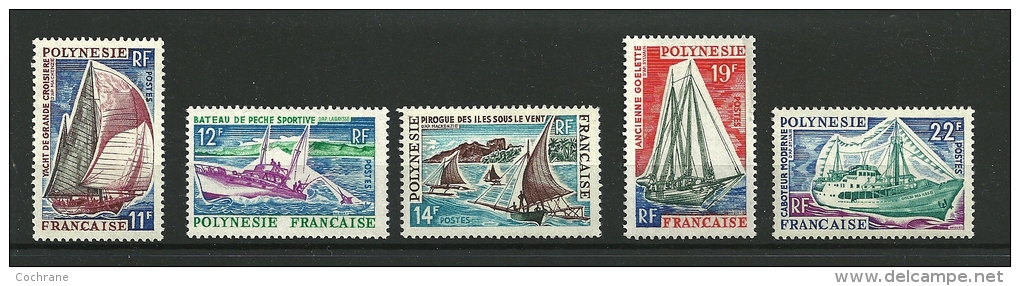 Polynésie Française Y & T N° 37 à 41** (le 36 Manque) TTB - Unused Stamps