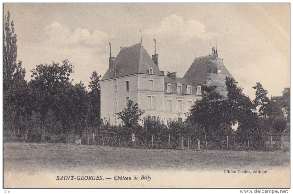 89.  Yonne  : Saint Georges  : Le Chateau De Billy  . - Saint Georges Sur Baulche