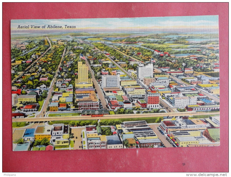 Abilene,TX--Aerial View--cancel 1944--PJ156 - Andere & Zonder Classificatie