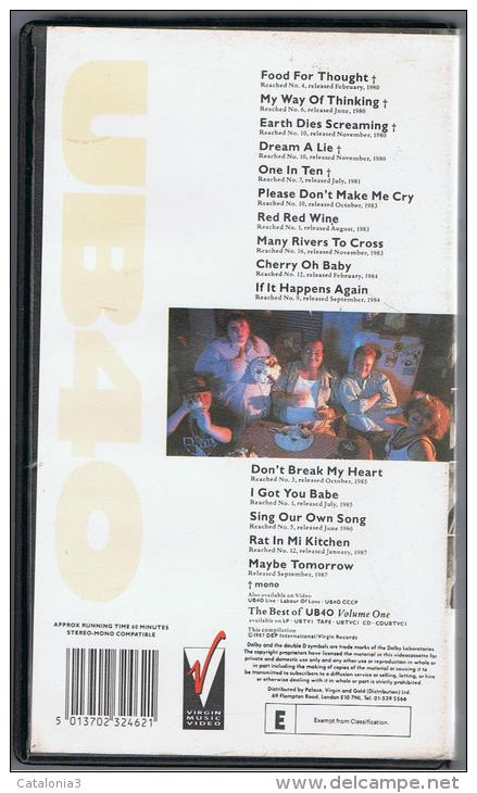 PELICULA En VHS - Original Usada - THE BEST OF UB 40 - Concert & Music