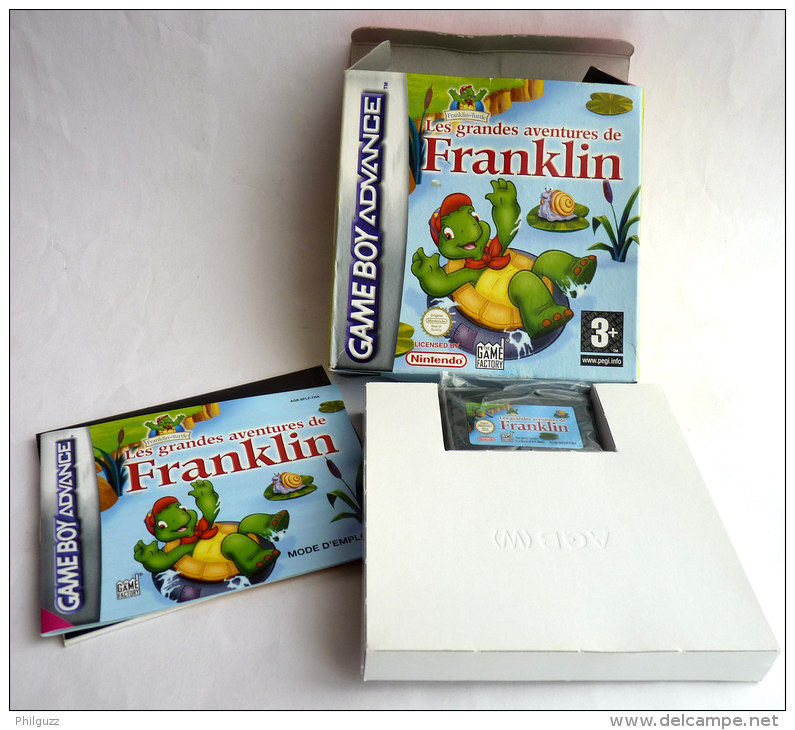 JEU NINTENDO GAME BOY ADVANCE LES GRANDES AVENTURES DE FRANKLIN En Boîte Avec Livret - Game Boy Advance