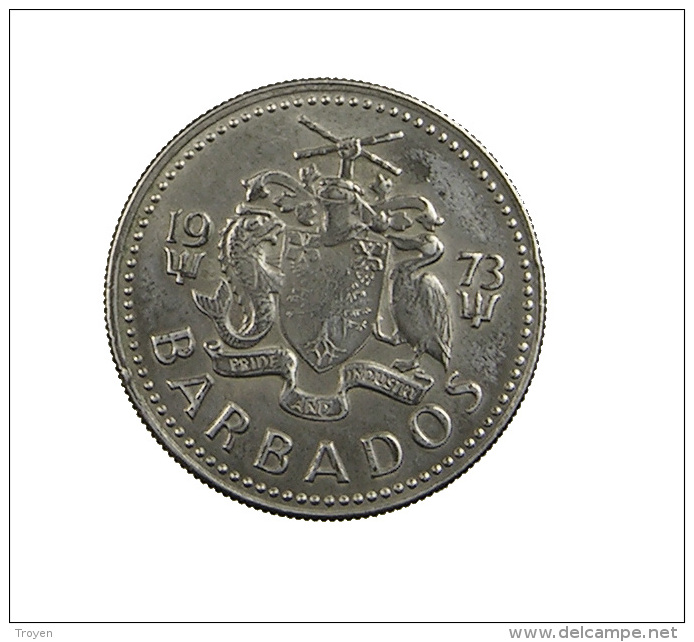 Barbados - 25 Cents - 1973 - C.Ni - TTB - Barbados (Barbuda)