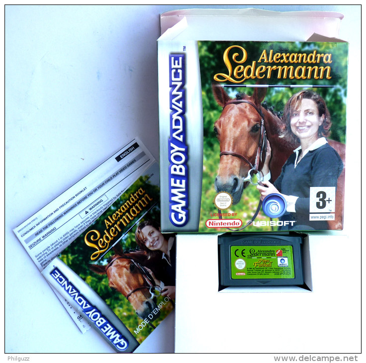 JEU NINTENDO GAME BOY ADVANCE ALEXANDRA LEDERMANN - CHEVEAUX En Boîte Avec Livret - Game Boy Advance