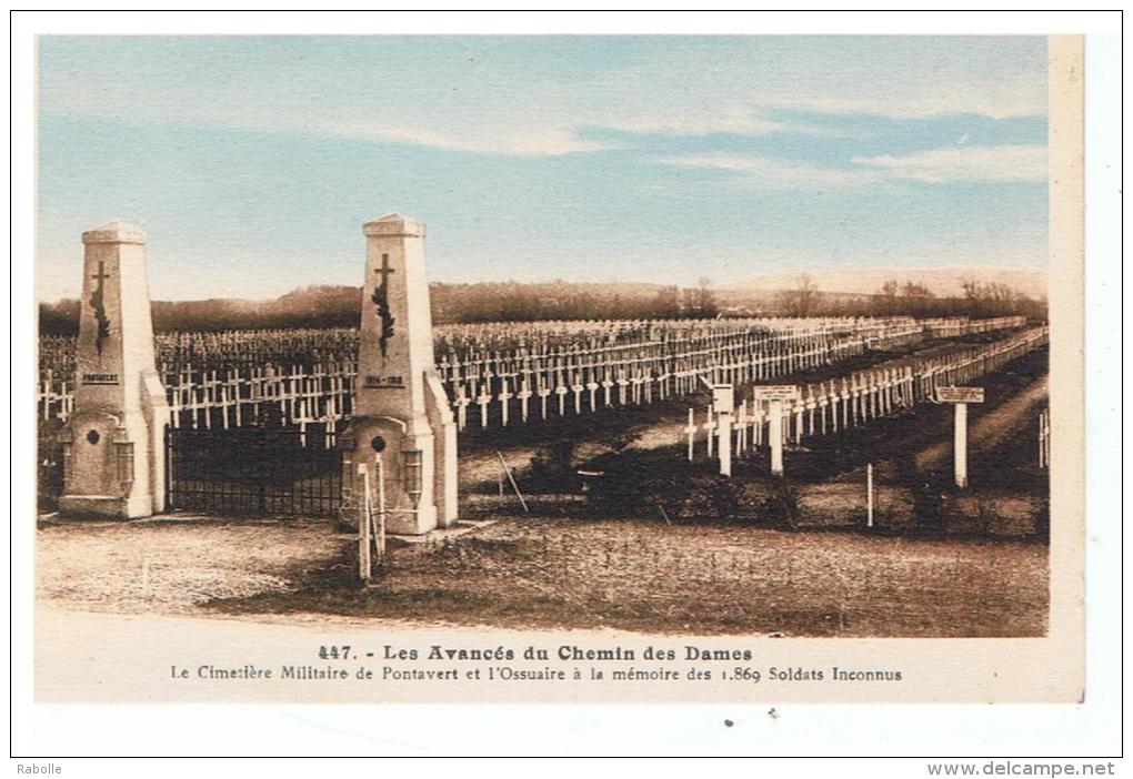 Chemin Des Dames Le Cimetieres Militaires - Cimetières Militaires