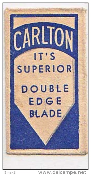 RAZOR BLADE RASIERKLINGE CARLTON  IT'S SUPERIOR DOUBLE EDGE BLEDE  Nicht Ohne Rasierer Gefüllt - Scheermesjes