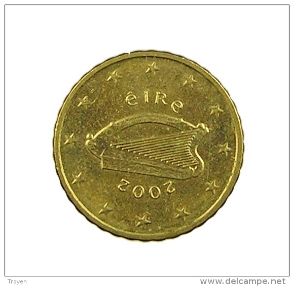 Irlande - 10 Cent. Euro - 2002 - TTB+ - Irlande