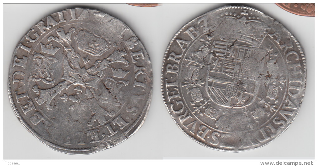 PAYS-BAS ESPAGNOLS - SPANISH NETHERLANDS **** 1 PATAGON ALBERT ET ELISABETH - ARGENT - SILVER **** EN ACHAT IMMEDIAT !!! - …-1795 : Periodo Antiguo