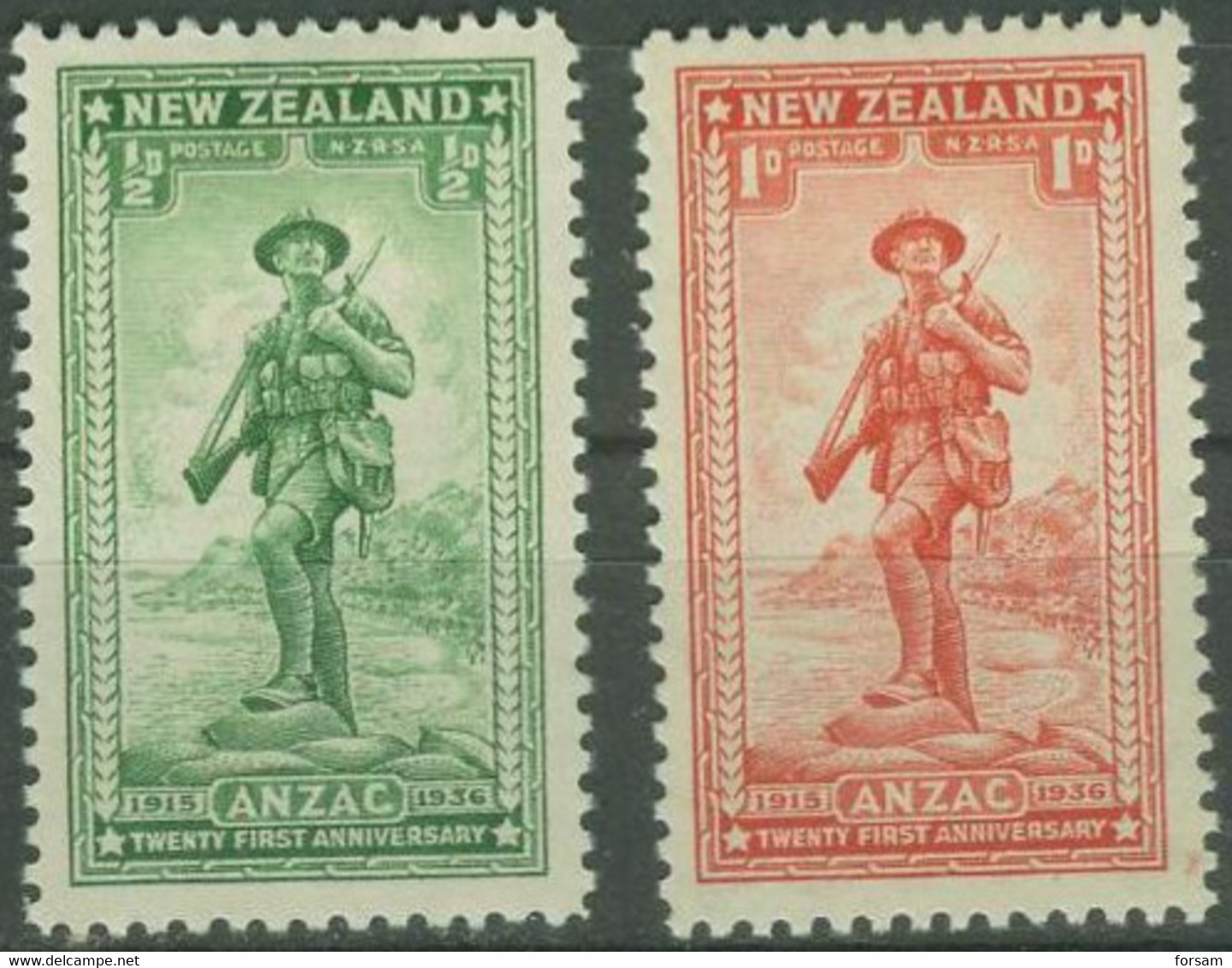 NEW ZEALAND..1936..Michel # 210-211...MLH. - Ungebraucht