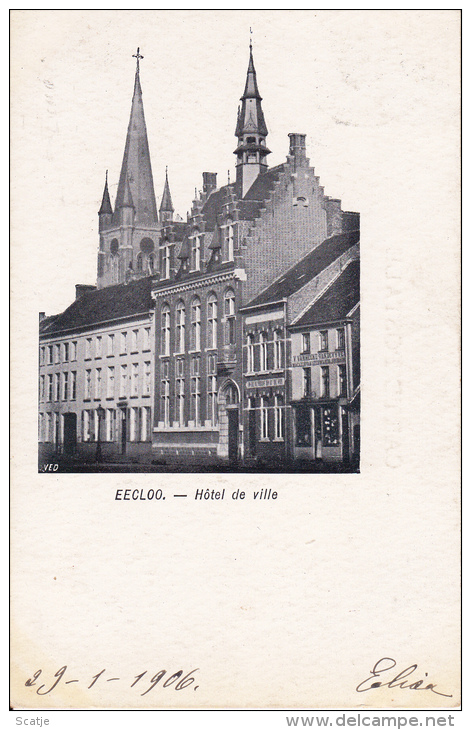 Eeclo.  -  Hôtel De Ville.  1906 -  Lierre - Eeklo