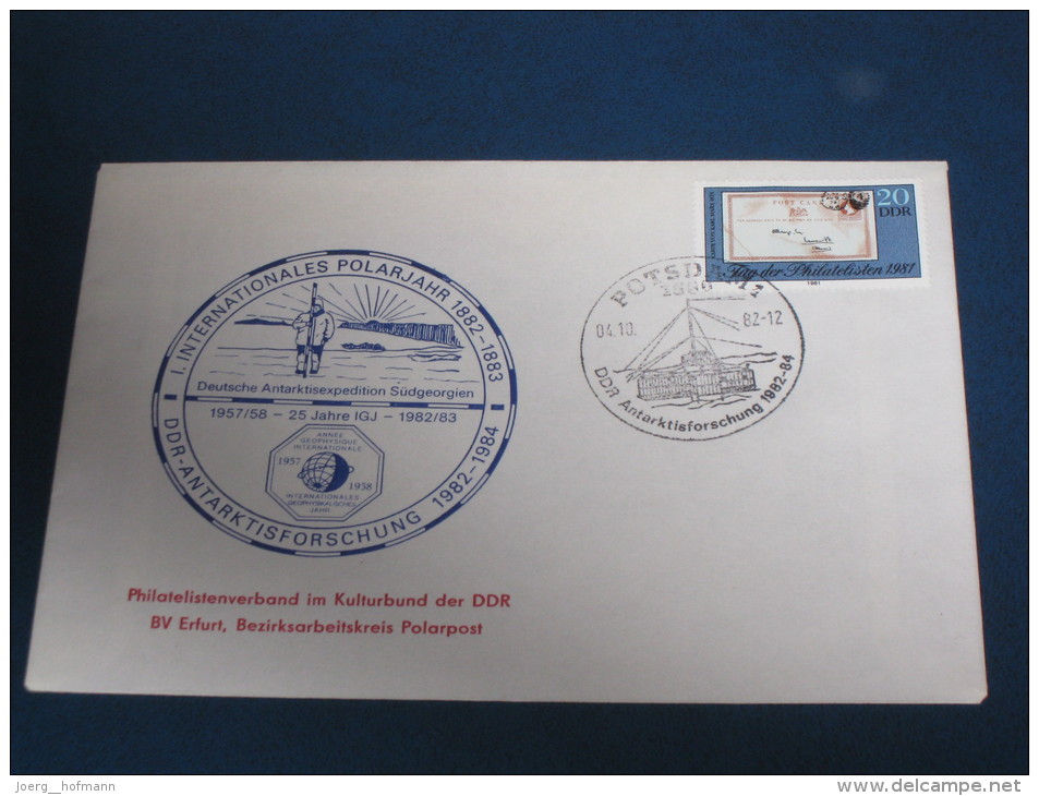 Brief Cover DDR Deutschland 1982 Potsdam 1. Int. Polarjahr Antarktis DDR Antarktisforschung - Franking Machines (EMA)