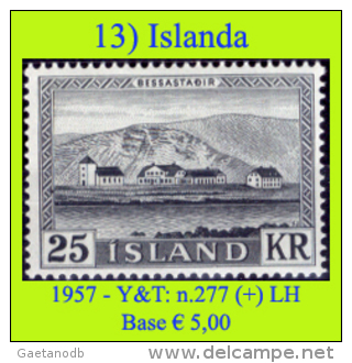 Islanda-013 (1957 - Y&T: N.277 (+) LH) - Neufs