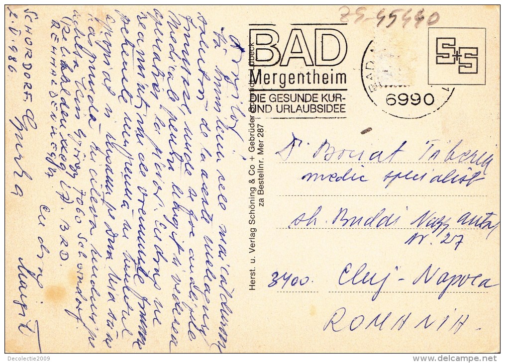 ZS45440 Sanatorium Dr Votisch Bad Mergentheim   2 Scans - Bad Mergentheim