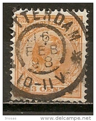 Pays-Bas Netherlands 1891 Wilhelmina 3c Obl - Usati