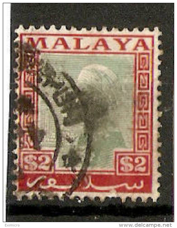 MALAYA SELANGOR 1936 $2 SG 84 GOOD USED Cat £12 - Selangor