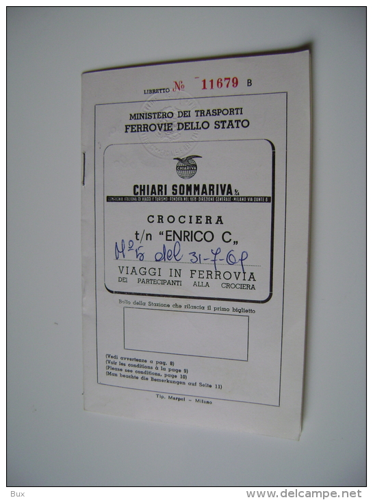 1969 FOLDER BOX  PACCHETTO VIAGGIO  HOTEL  TENERIFE SPAIN  COSTA CROCIERA NAVE PIROSCAFO FEDERICO BIGLIETTO TICKETS