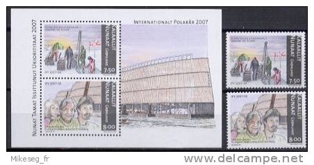 Année Polaire Internationale (IPY) - Groenland - Feuillet + Timbres ** - International Polar Year