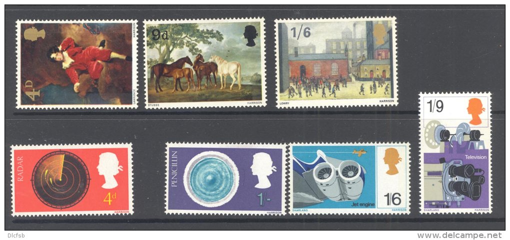 GB, 1967 Paintings + Inventions Sets VLMM - Unused Stamps