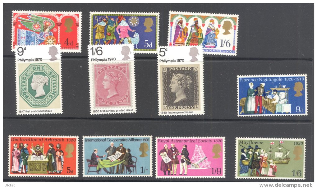 GB, 1969 Three Sets VLMM - Unused Stamps