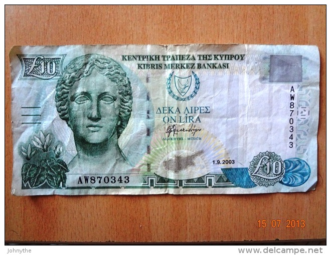 Cyprus 2003 10 Pounds Used - Cyprus