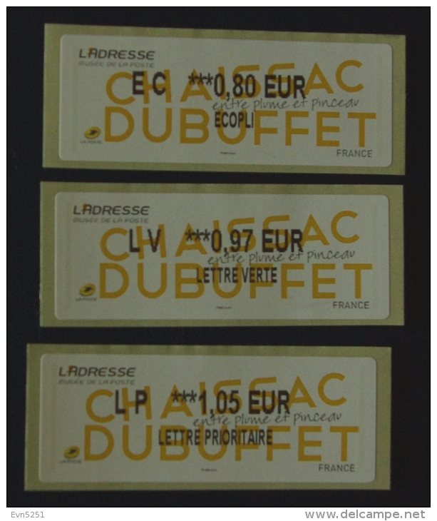Lis01 Vignettes LISA  EC 0.80, LV 0.97  ,  LP 1.05  : L'Adreese - Chaissac Dubuffet - 2010-... Illustrated Franking Labels