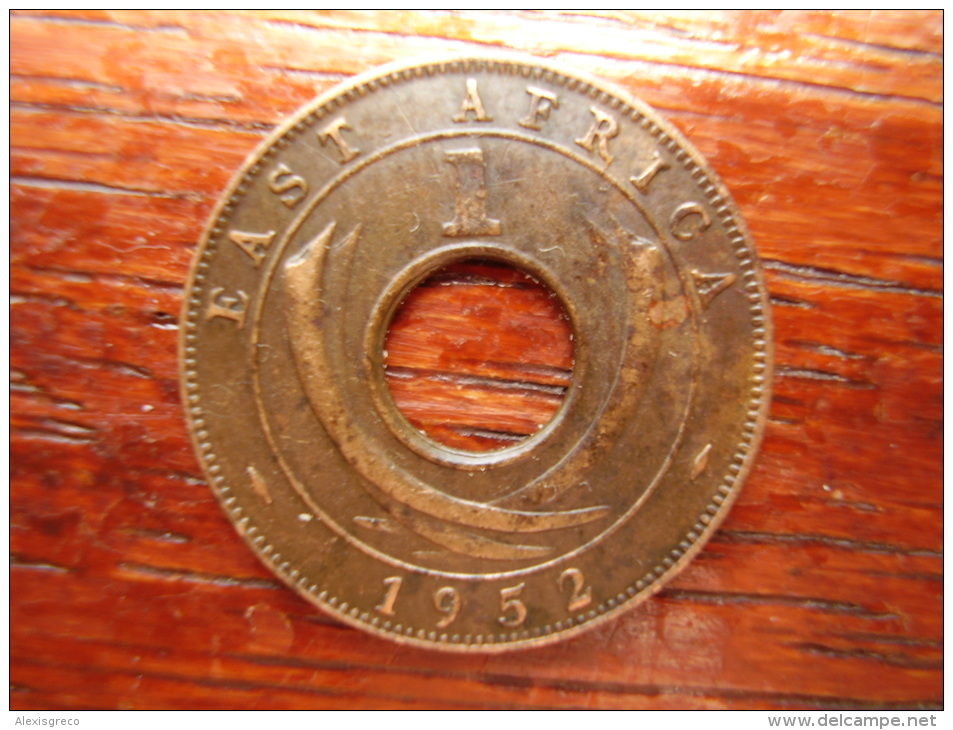 BRITISH EAST AFRICA USED ONE CENT COIN BRONZE Of 1952 H. - Ostafrika Und Herrschaft Von Uganda