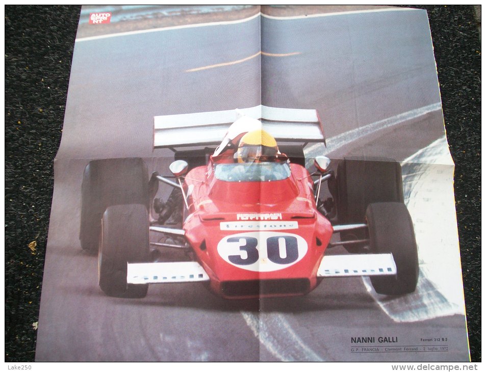 POSTER - AUTOSPRINT  FERRARI 312B2 NANNI GALLI - Car Racing - F1