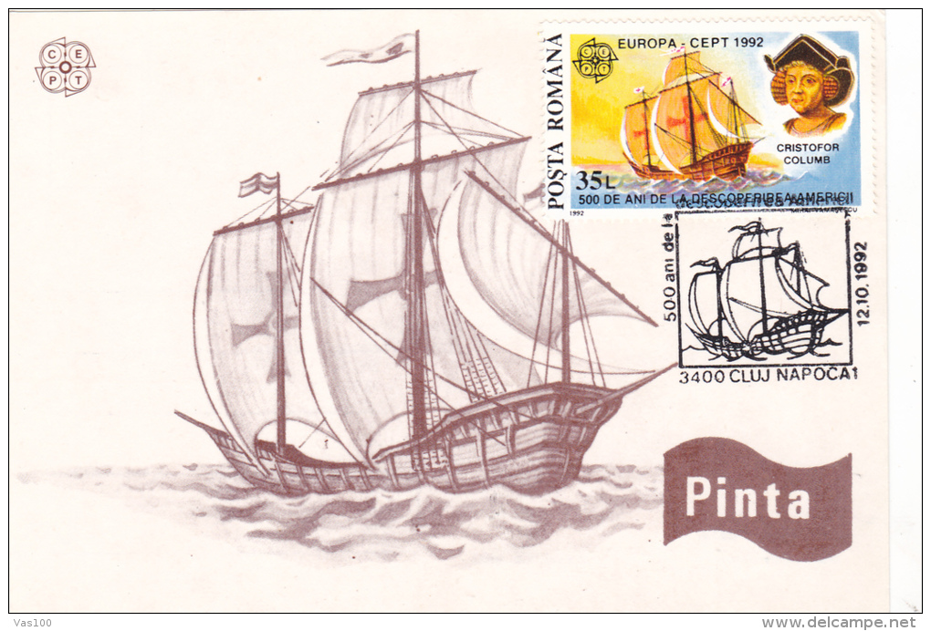 CRISTOPHER COLUMBUS,EXPLORER, MAXICARD, CARTES MAXIMUM, CM, 2005,ROMANIA - Christopher Columbus