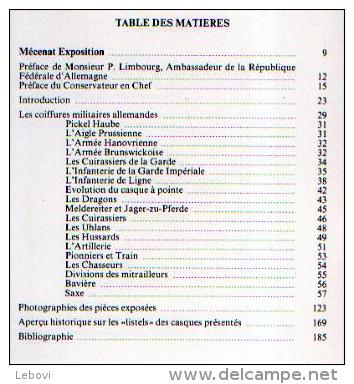 « Casques Et Coiffures Des Périodes Royale Et Impériale En Allemagne » - Catalogue D’exposition Trilingue -----> - Headpieces, Headdresses