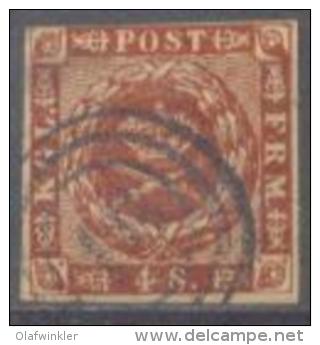 1858 Wavy Lines In Spandrels Mi 7a /Facit 7 / Sc 7 / YT 8 Used / Oblitéré / Gestempelt [lie] - Oblitérés