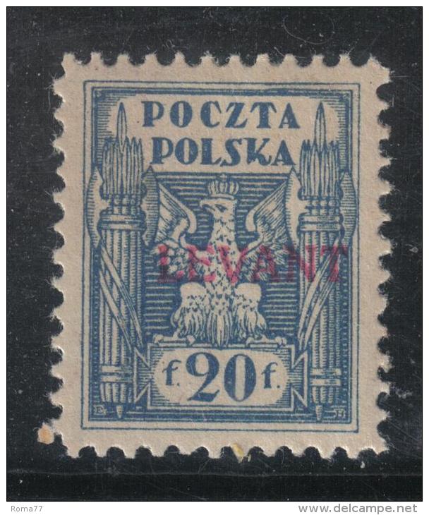 R199 - LEVANTE POLACCO Il 20 F. N. 5  *  Mint - Levant (Turchia)