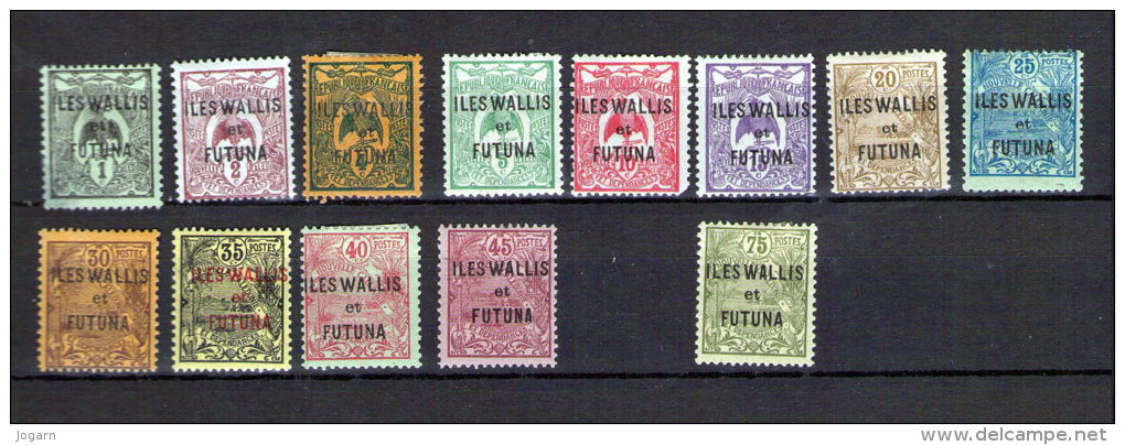 WALLIS ET FUTUNA * N° 1 à 14 Sauf Le 13 - Neufs