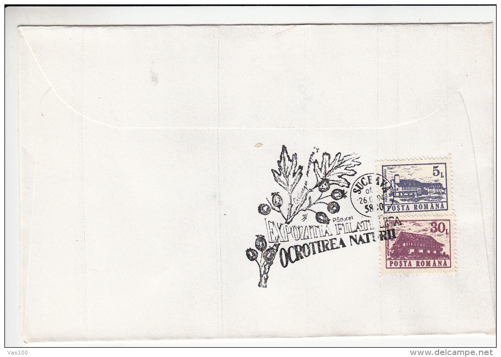 MEDICAL PLANTS AND FRUITS,TREES, FRUITS, 6X SPECIAL COVERS, 1994, ROMANIA