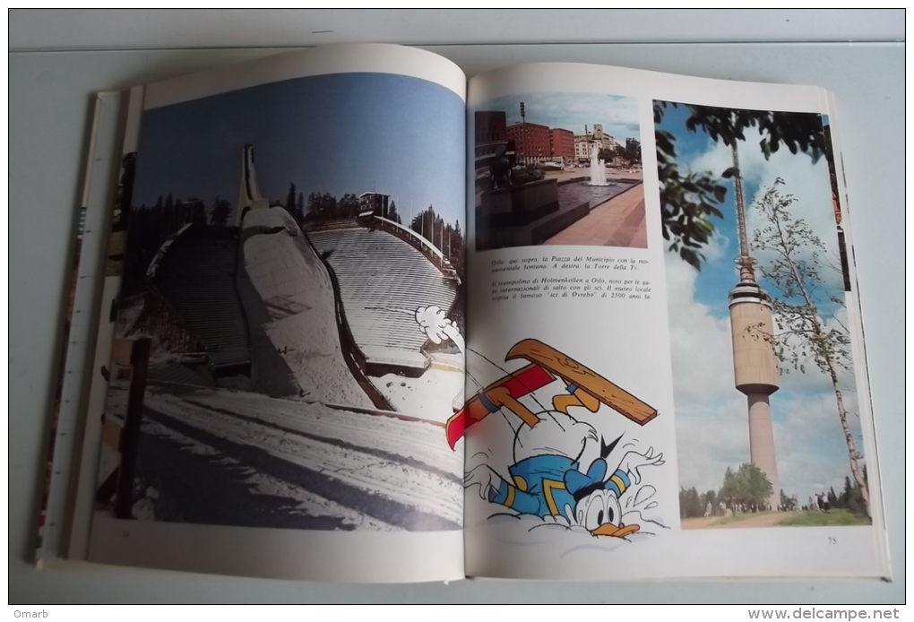 Lib197 In Giro Per Il Mondo Con Disney, Vol. N.3 Europa, Mondadori Editore, 1976 - Prima Edizione, Paperino, Topolino - Prime Edizioni