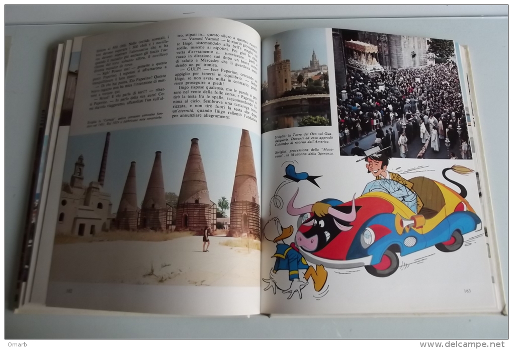 Lib197 In Giro Per Il Mondo Con Disney, Vol. N.3 Europa, Mondadori Editore, 1976 - Prima Edizione, Paperino, Topolino - Premières éditions