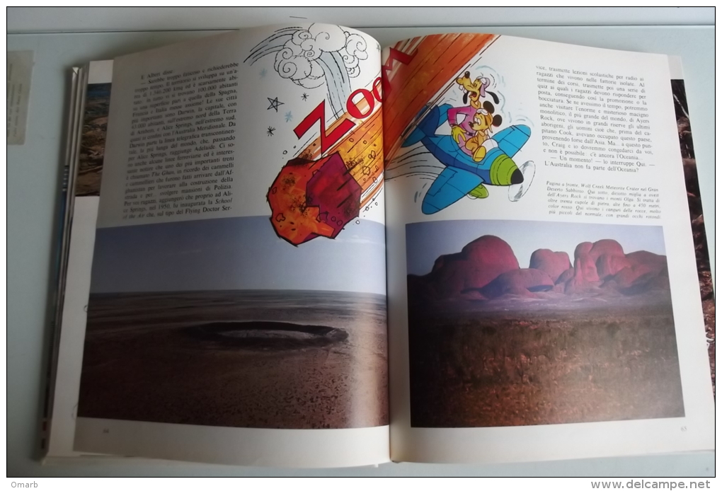 Lib198 In Giro Per Il Mondo Con Disney, Vol. N.11 Australia, Mondadori Editore 1976 - Prima Edizione, Paperino, Topolino - Erstauflagen