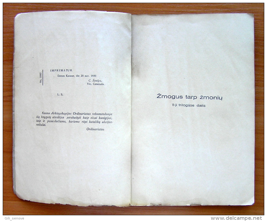 Lithuanian Book /Defenzyva Ar Ofenzyva By E. Fiedler 1930 - Oude Boeken