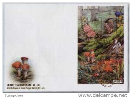 FDC(A) 2013 Wild Mushrooms Stamps S/s (III) Mushroom Fungi Flora Forest Vegetable Insect Beetle Pheasant Bird - Gemüse