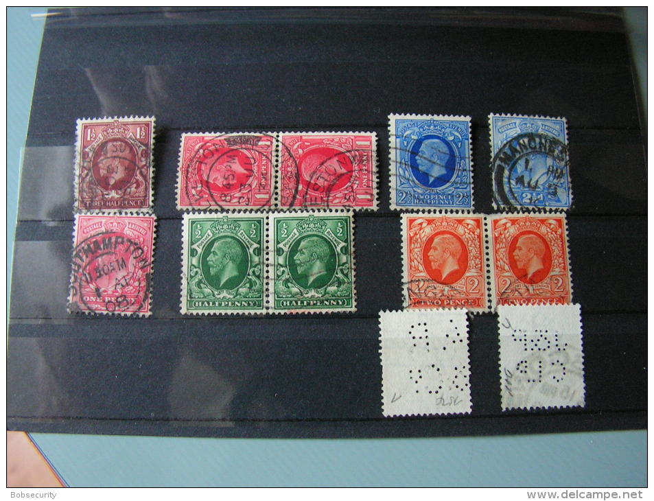 == GB Lot  2 X Perfin - Unclassified